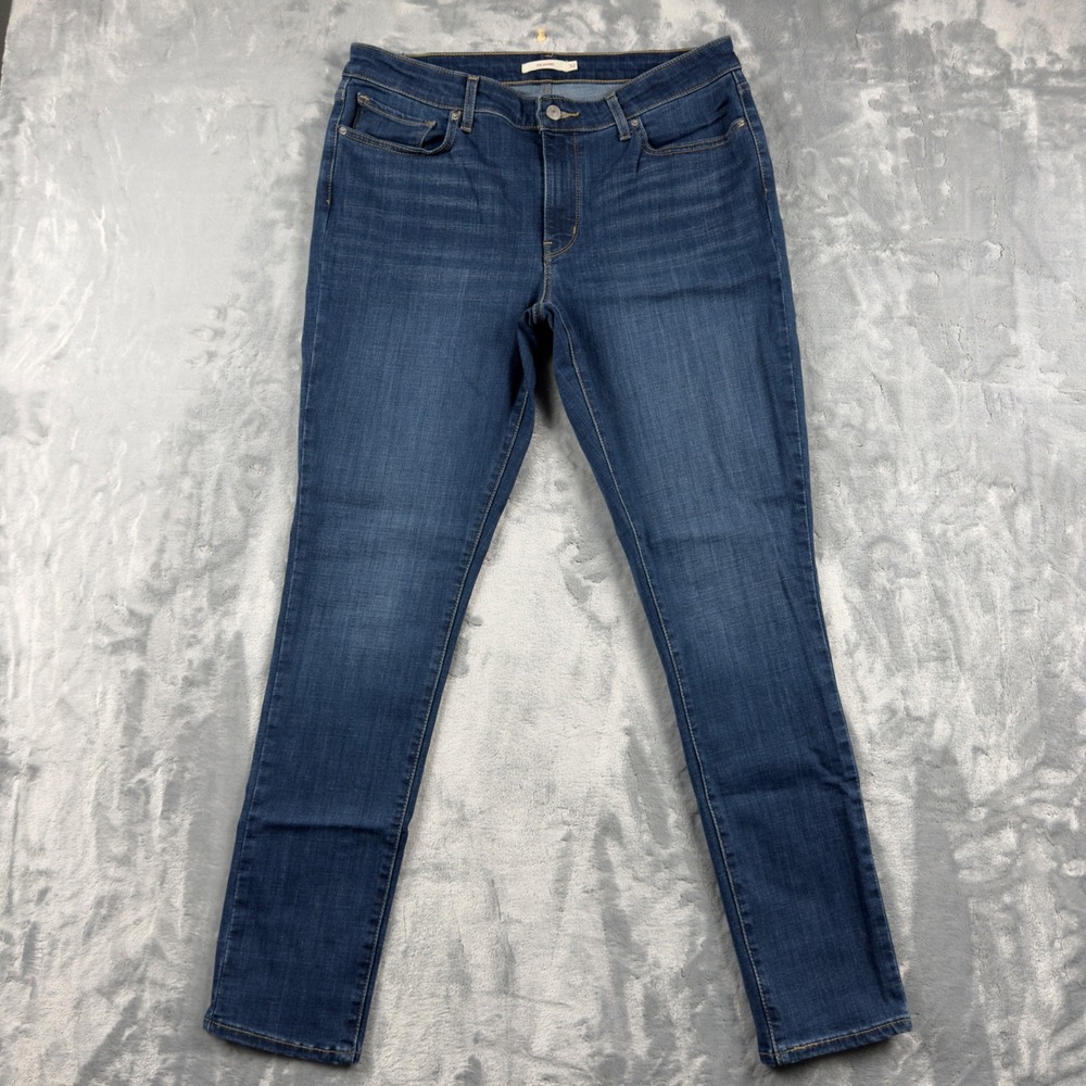 Levis 711 Skinny Jeans Womens 32 Medium Wash Denim Mid Rise